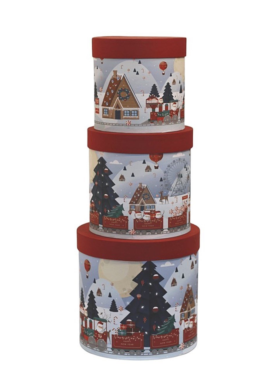 Yılbaşı Noel Hediye Kutusu 3'lü Set