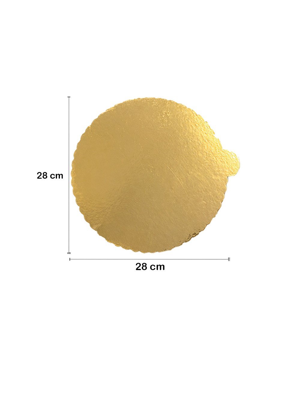 Yuvarlak Gold Pasta Altlığı – Doğum Günü Pasta ve Tatlı Sunum Tabanı 28 cm - Servis ve Sunum Ekipmanları | Parti Adresi