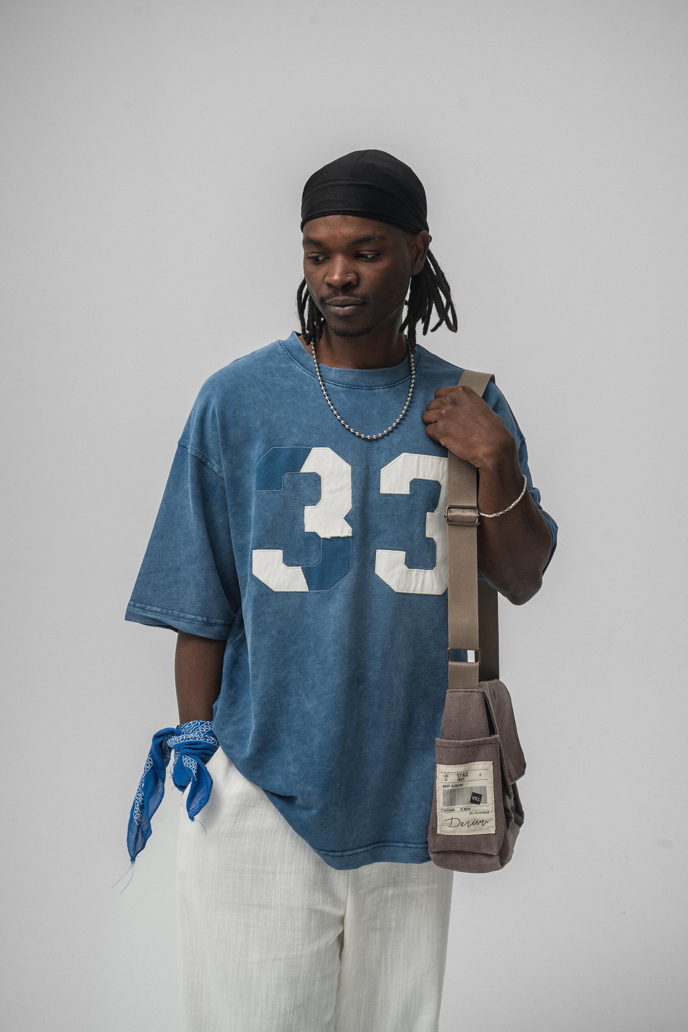 33 Oversize T-Shirt İndigo