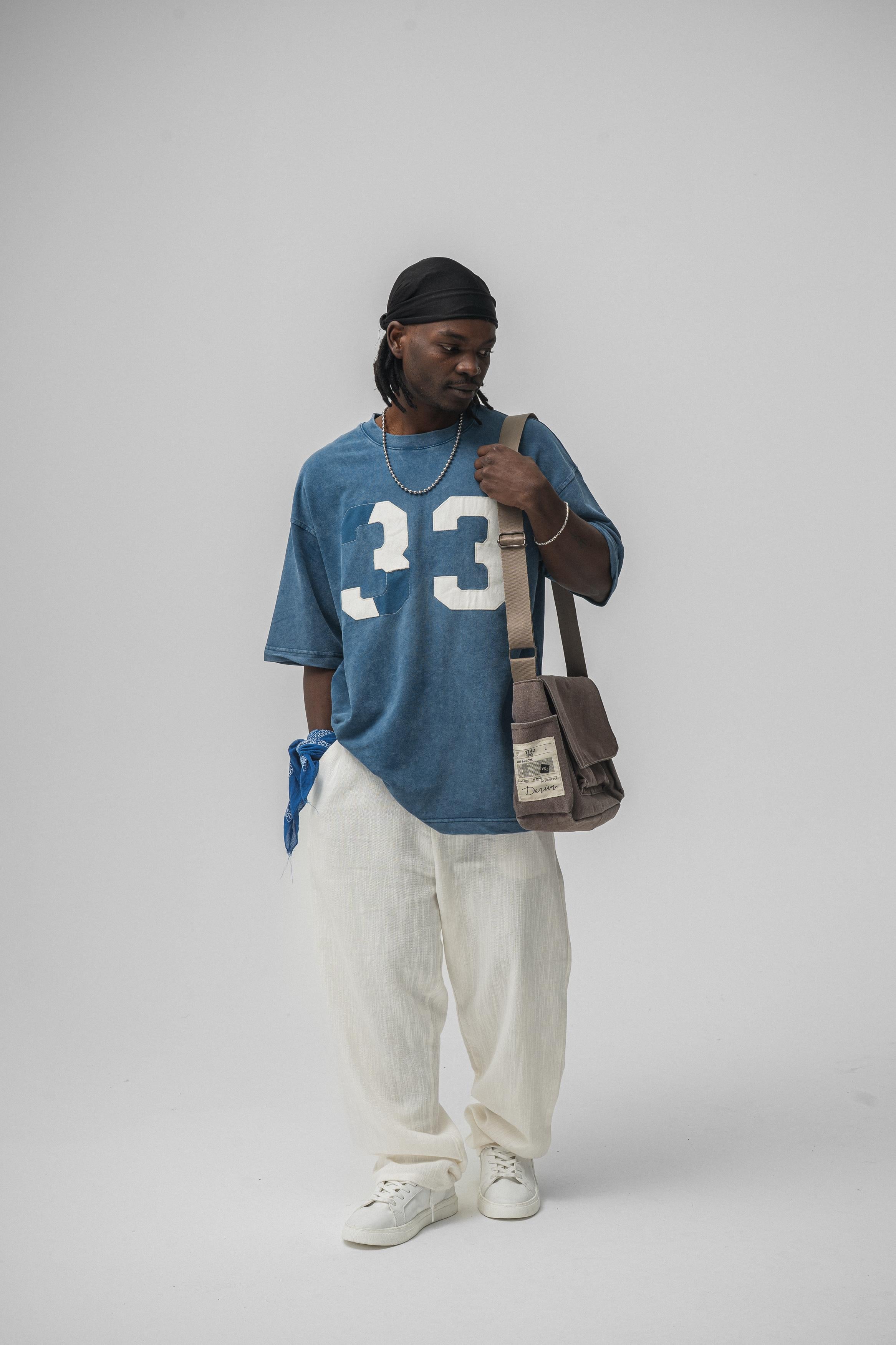 33 Oversize T-Shirt İndigo