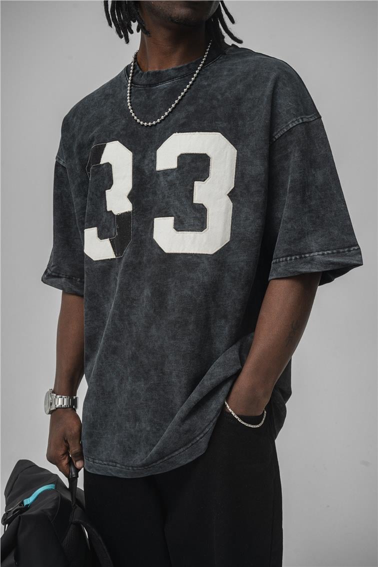 33 Oversize T-Shirt Siyah