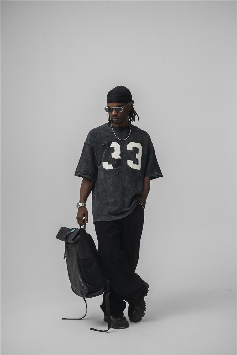33 Oversize T-Shirt Siyah