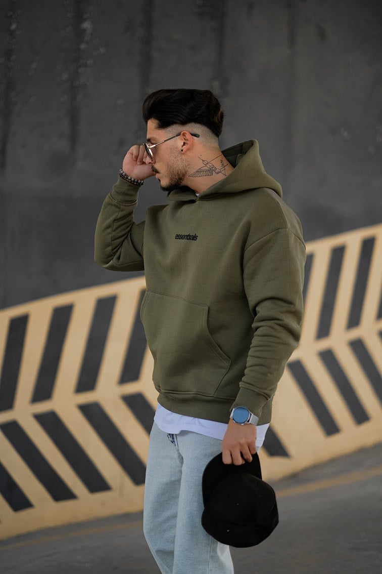 Arkası Baskılı Oversize Sweatshirt