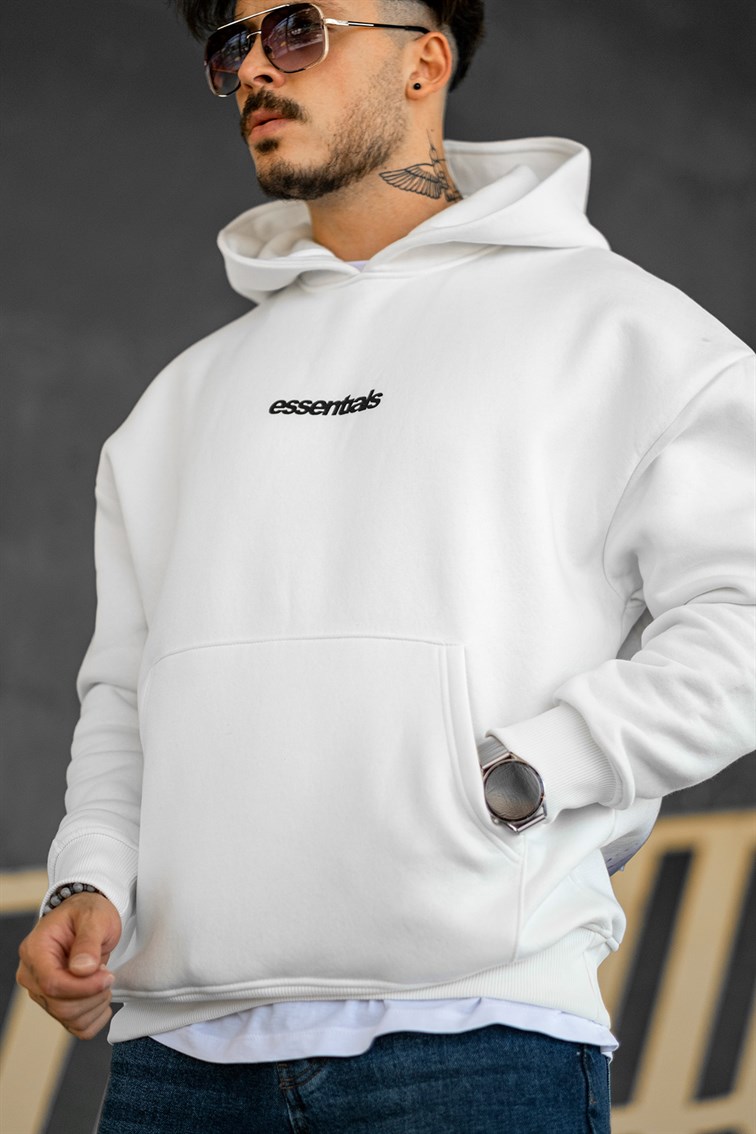 Arkası Baskılı Oversize Sweatshirt