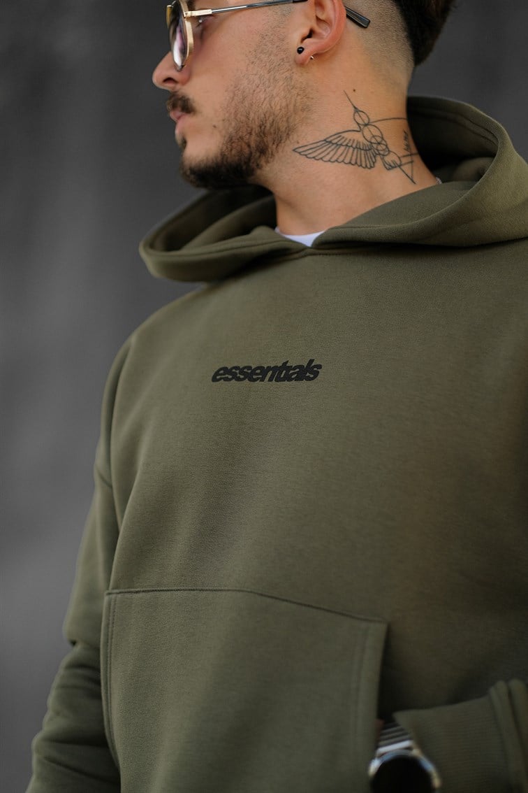 Arkası Baskılı Oversize Sweatshirt