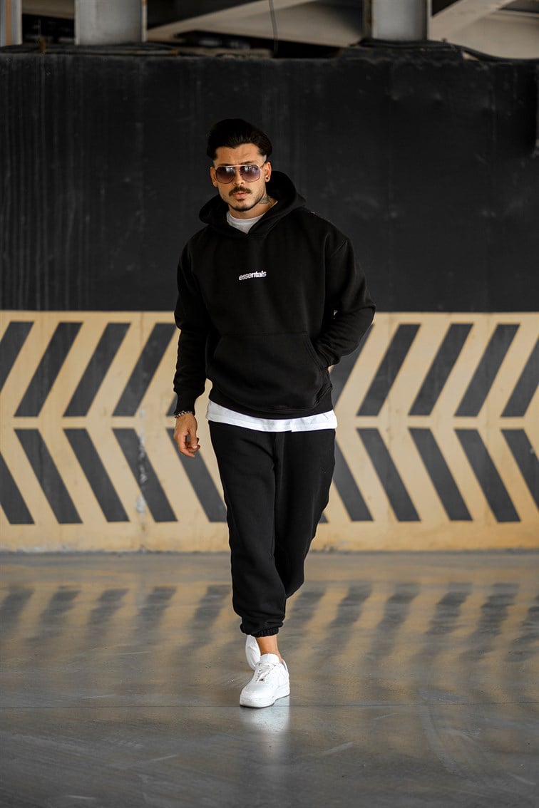 Arkası Baskılı Oversize Sweatshirt