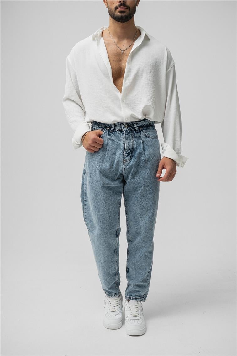 Balloon Basic Jean Yıkamalı Açık Mavi