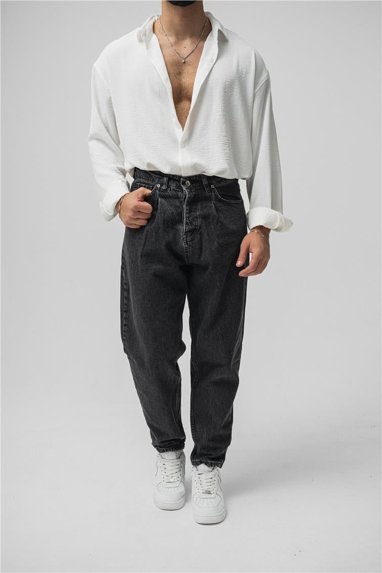 Balloon Basic Jean Yıkamalı Siyah