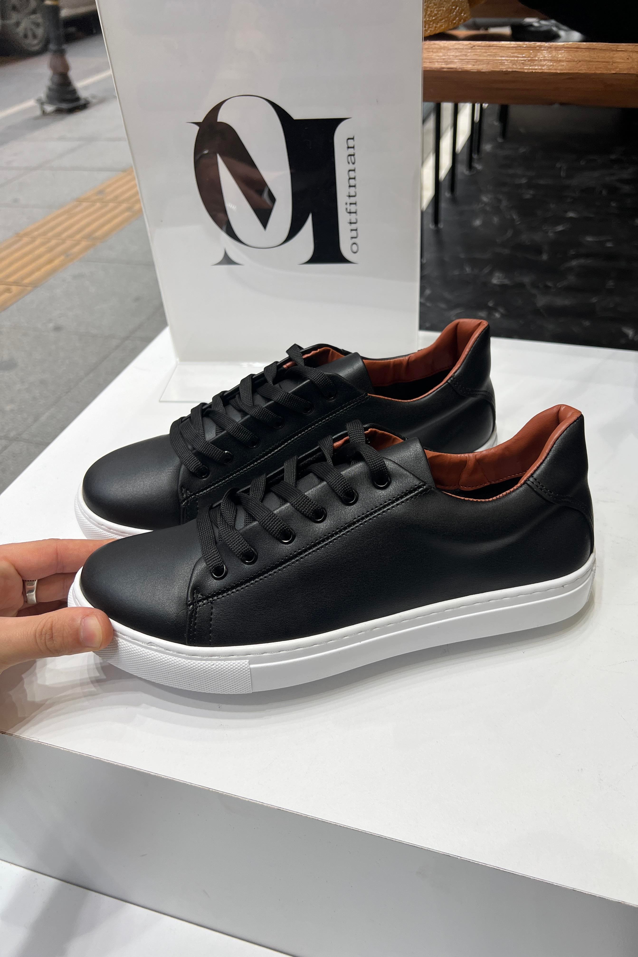 Basic Ayakkabı Siyah Beyaz