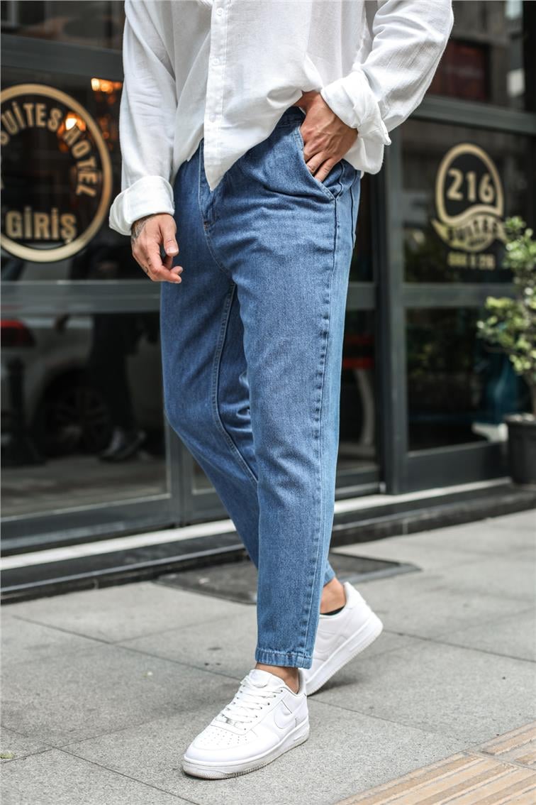 Basic Boyfriend Jean Açık Mavi