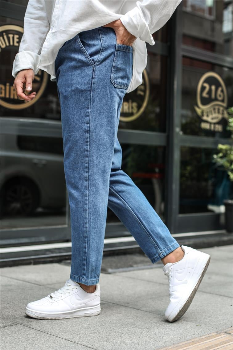 Basic Boyfriend Jean Açık Mavi