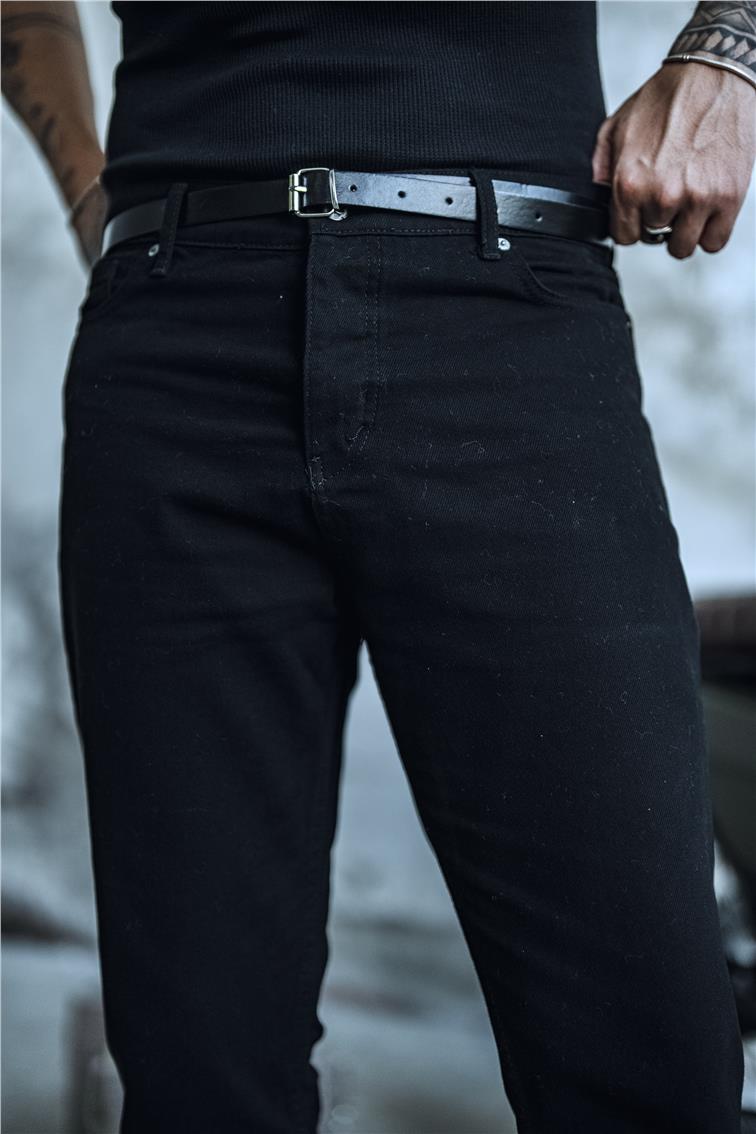 Basic Boyfriend Jean Siyah