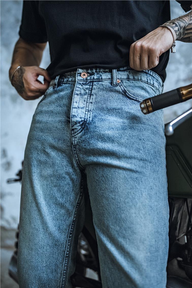 Basic Boyfriend Jean Yıkamalı Mavi
