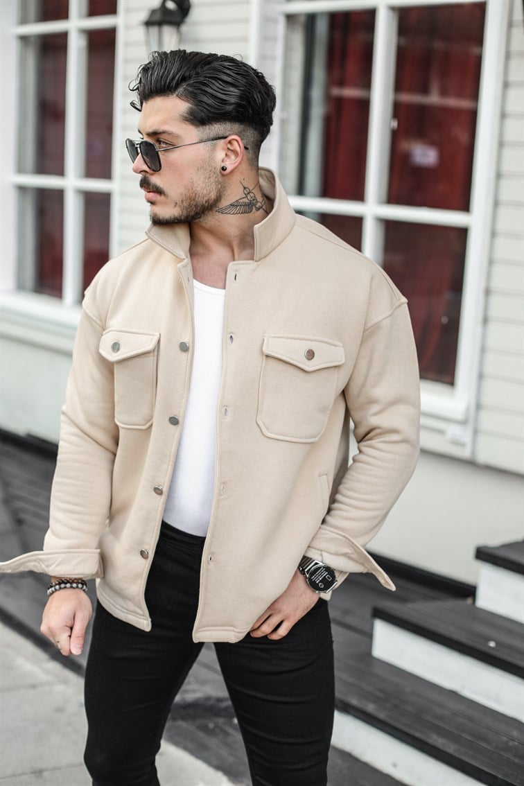 Basic Cepli Oversize Gömlek / Ceket