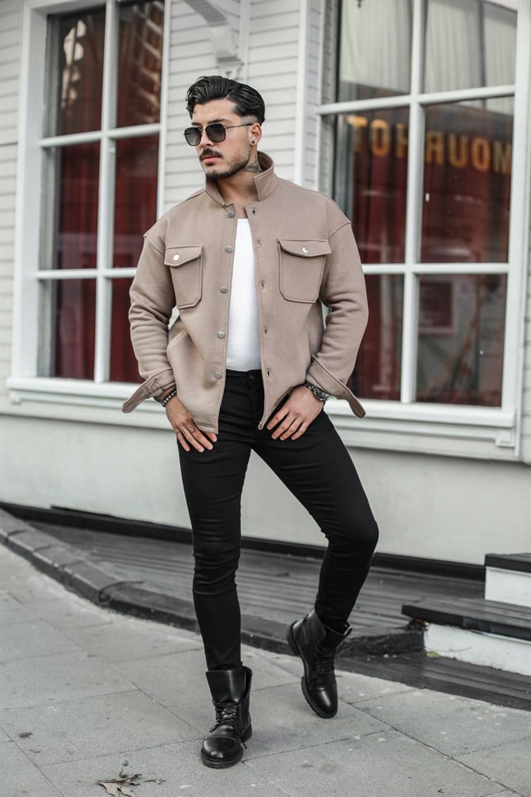 Basic Cepli Oversize Gömlek / Ceket