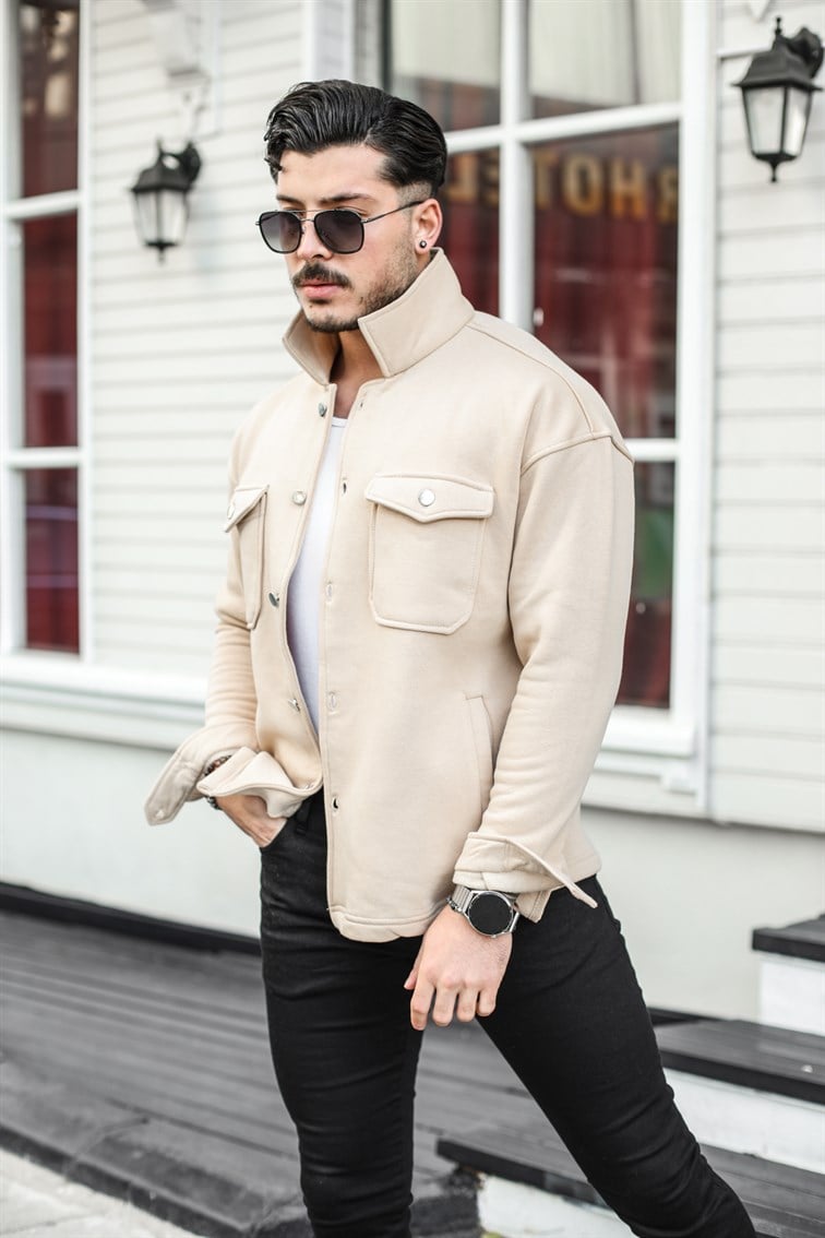 Basic Cepli Oversize Gömlek / Ceket