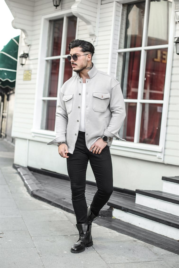 Basic Cepli Oversize Gömlek / Ceket