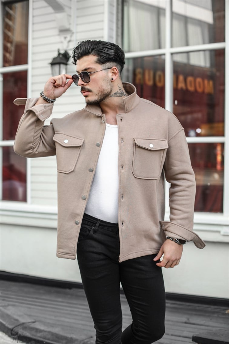 Basic Cepli Oversize Gömlek / Ceket
