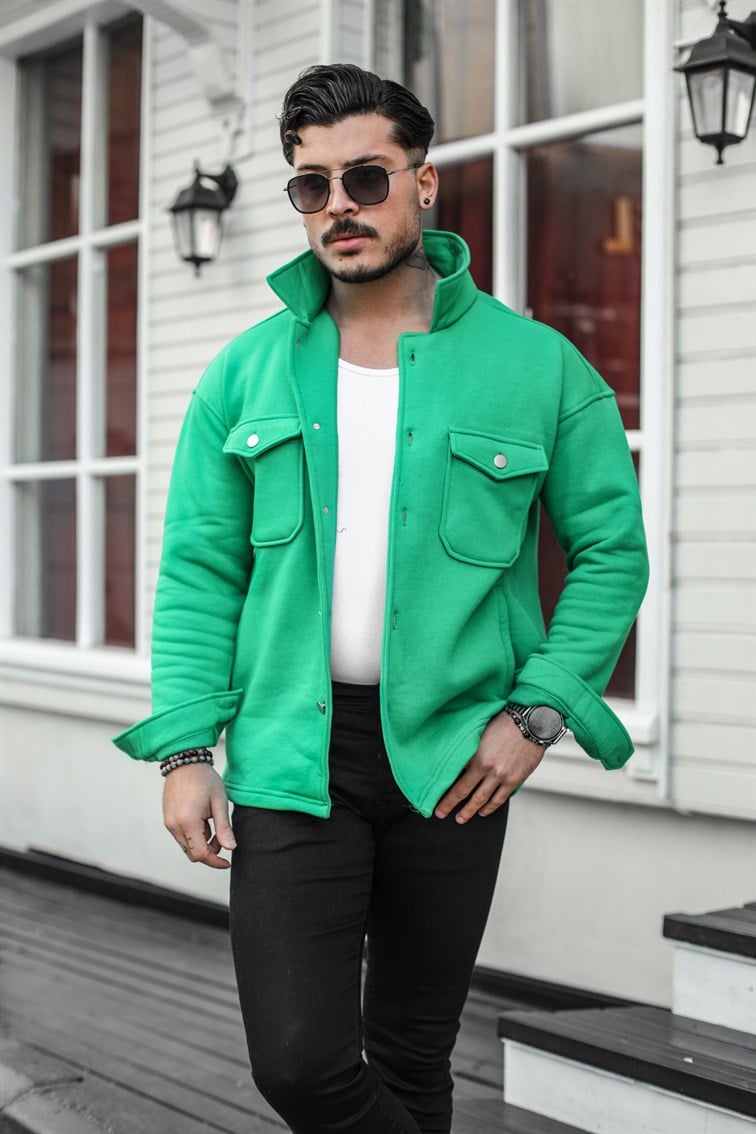 Basic Cepli Oversize Gömlek / Ceket