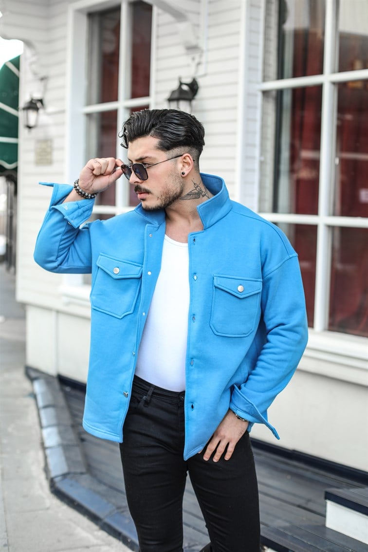 Basic Cepli Oversize Gömlek / Ceket