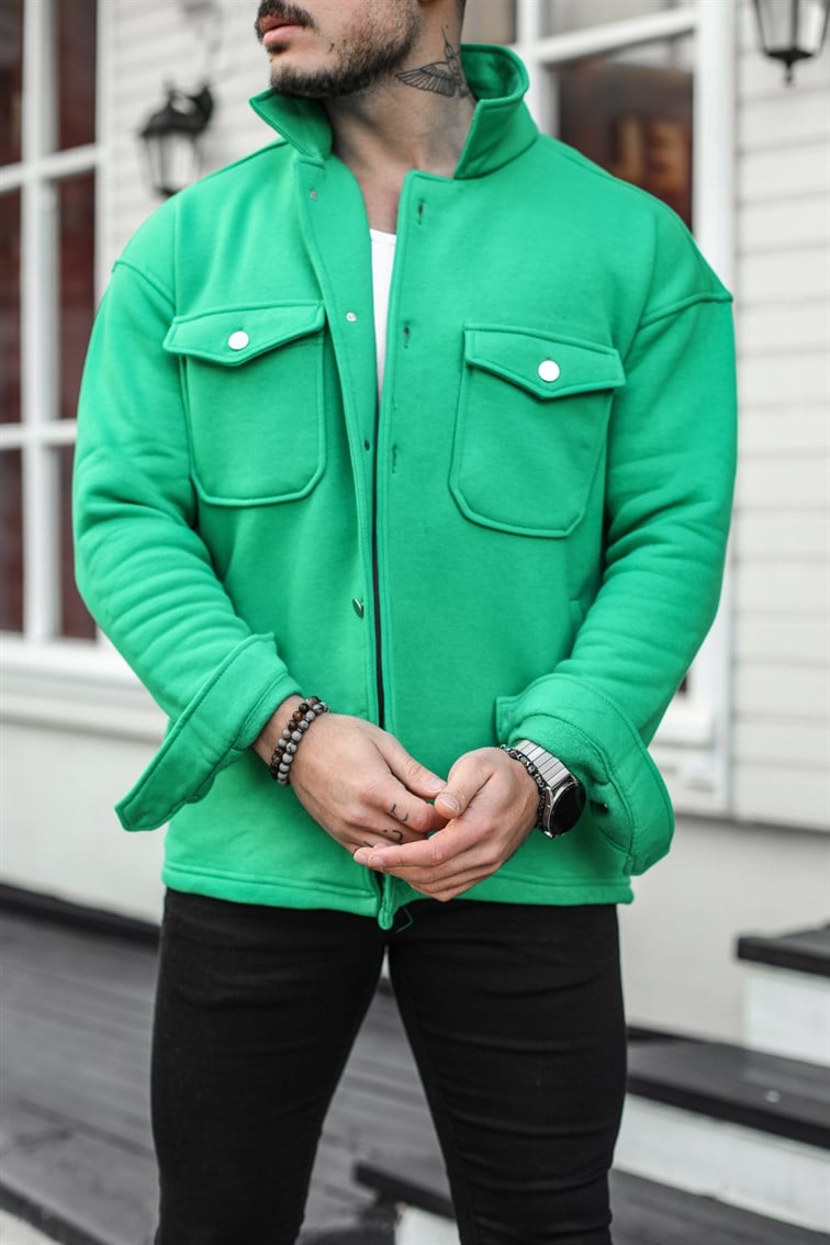 Basic Cepli Oversize Gömlek / Ceket