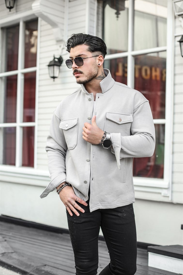 Basic Cepli Oversize Gömlek / Ceket