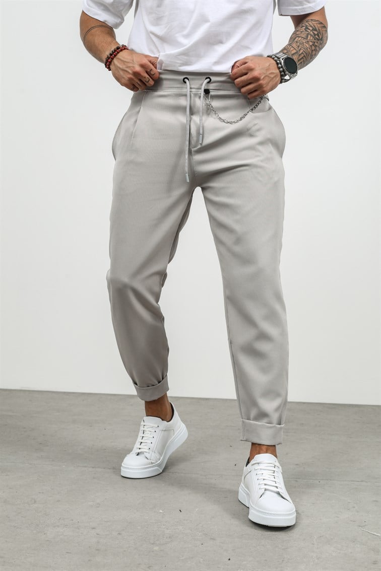 Basic Double Paça Pantolon