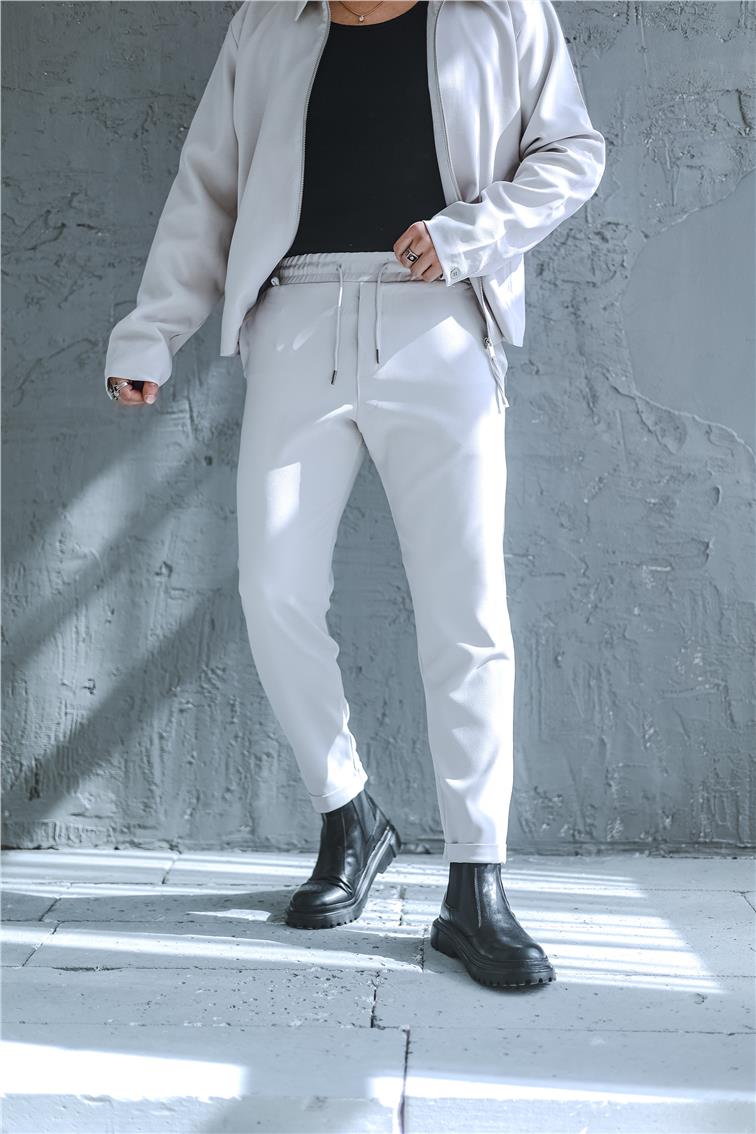 Basic Fermıarlı Rahat Oversize Takım Gri