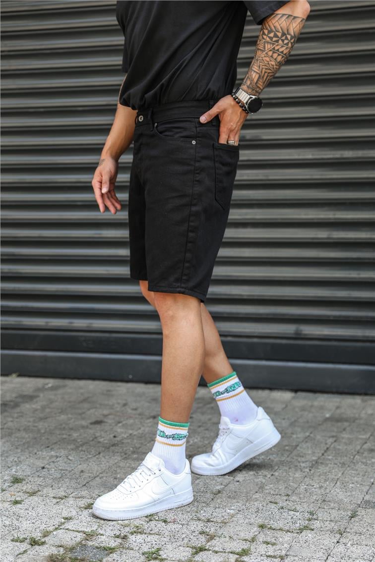 Basic Jean Şort Siyah