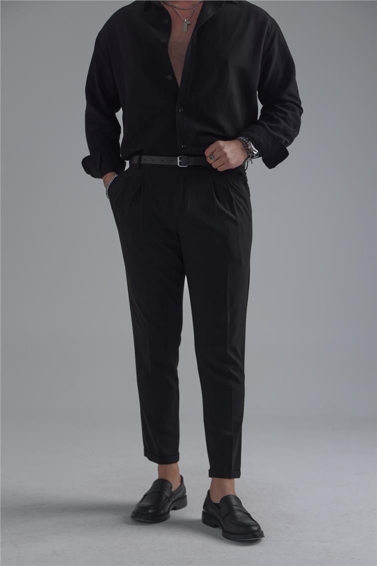 Basic Klasik Kalem Pantolon Siyah