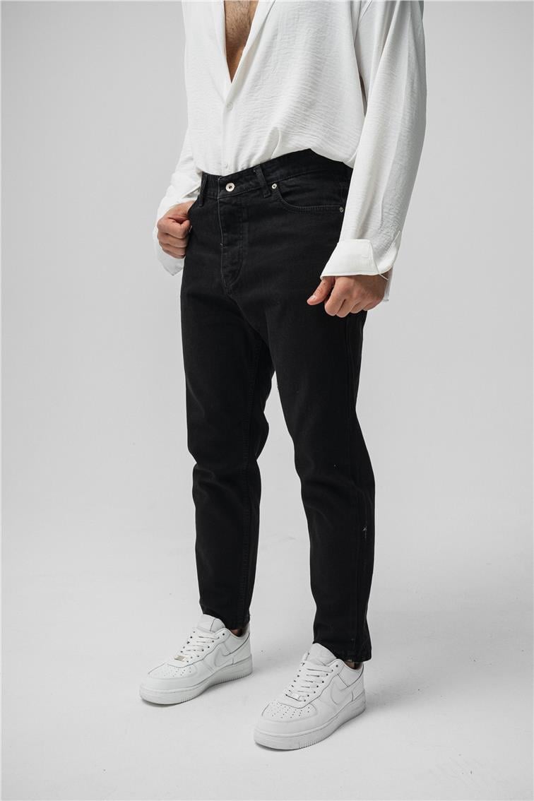 Basıc Mom Jean Siyah