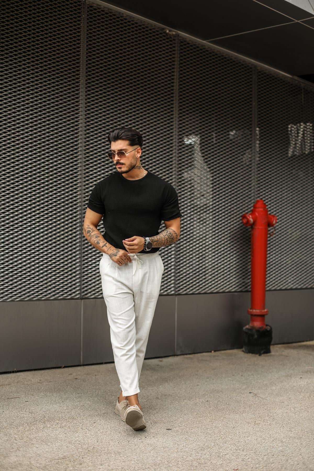 Basic Müslin T-Shirt Siyah