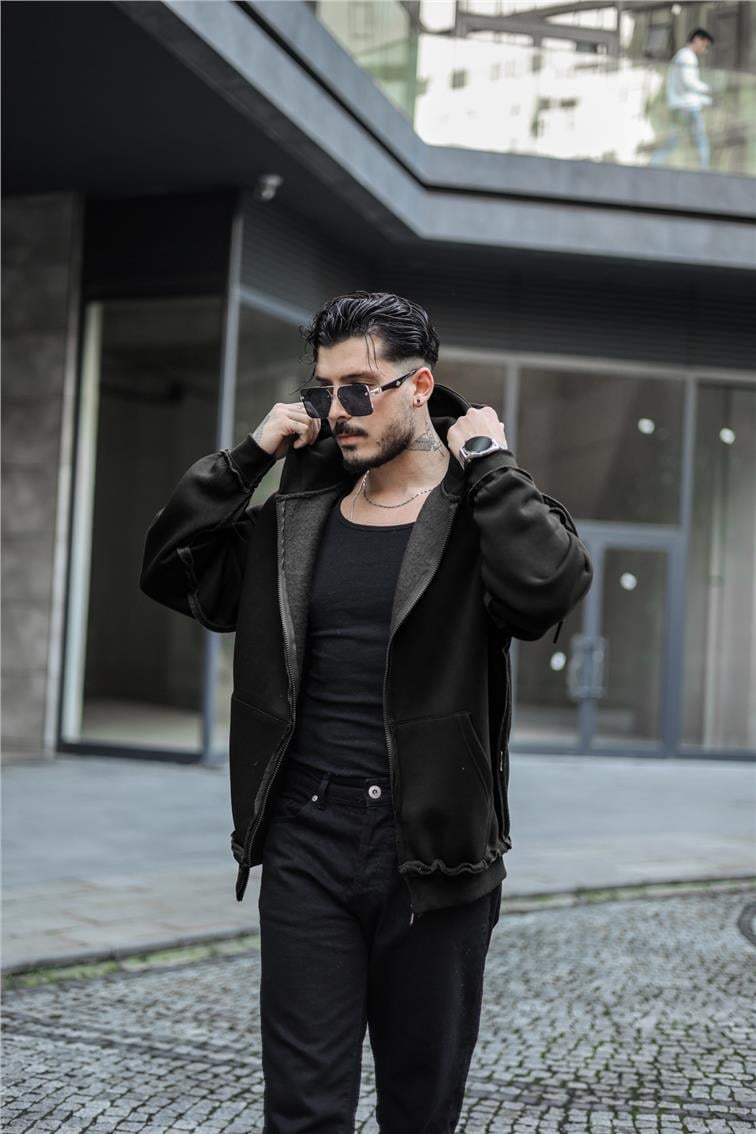 Basic Oversize Hoodie Siyah