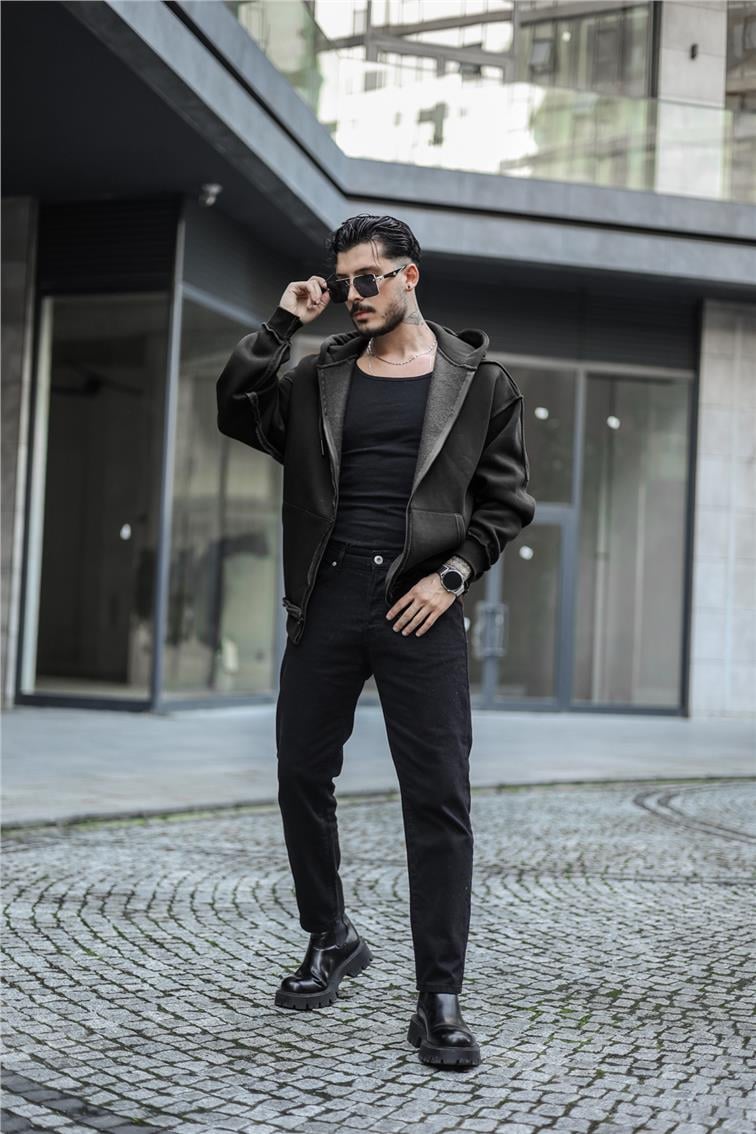 Basic Oversize Hoodie Siyah
