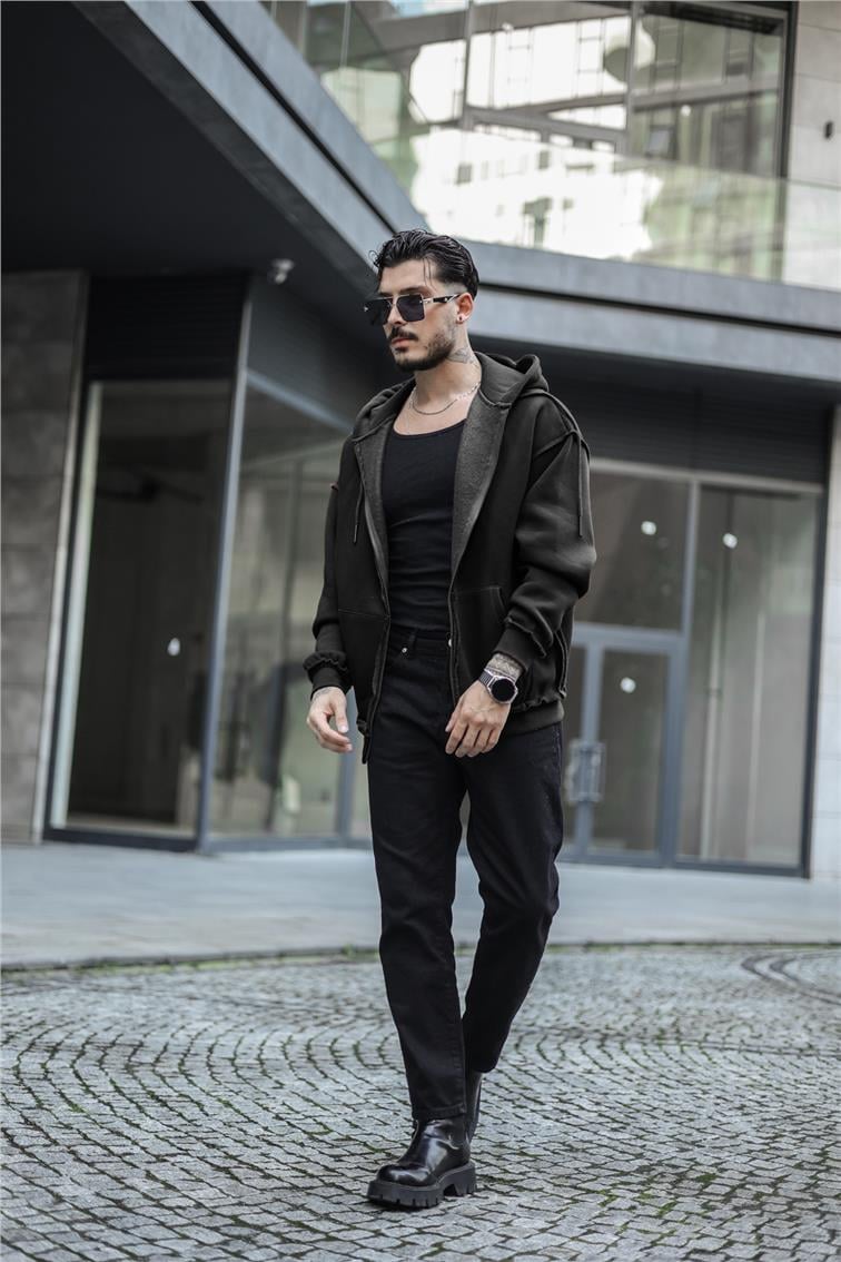Basic Oversize Hoodie Siyah