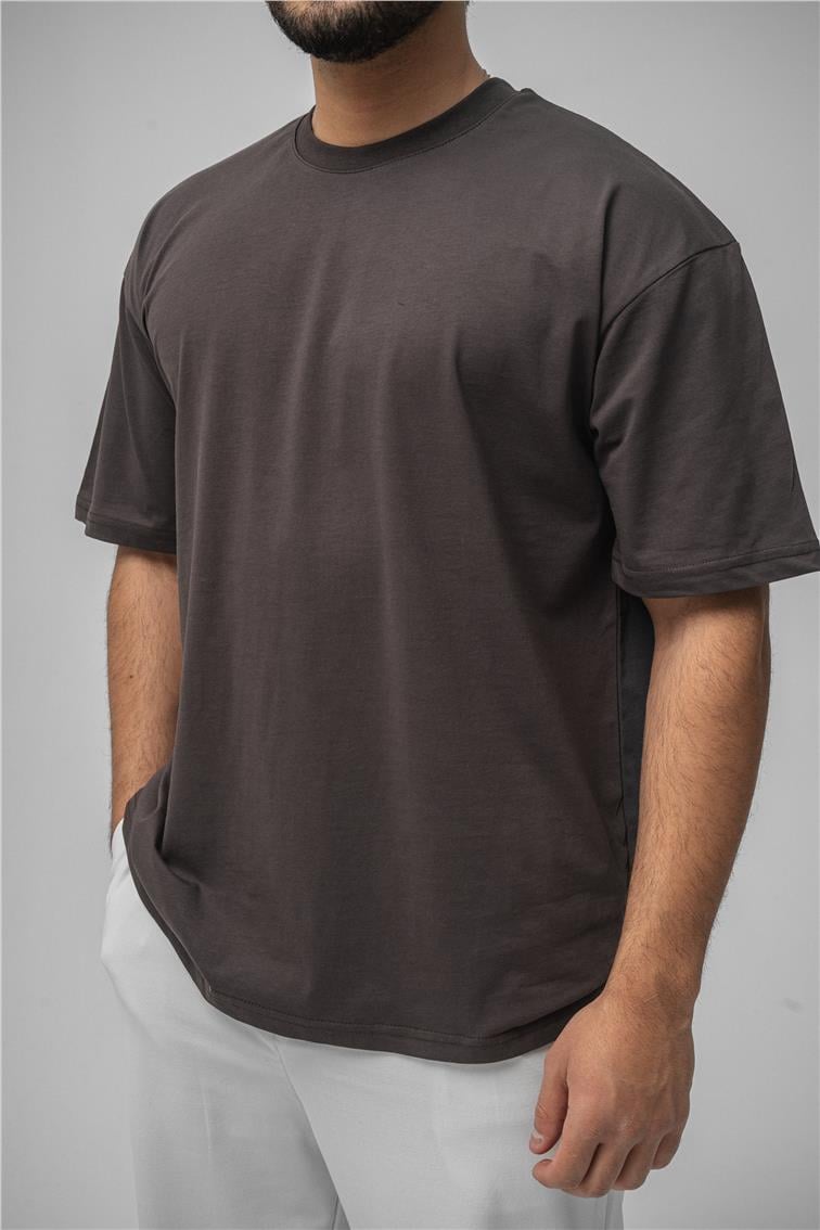 Basic Oversize T-Shirt Antrasit