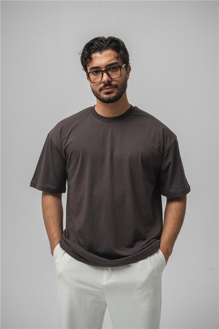 Basic Oversize T-Shirt Antrasit