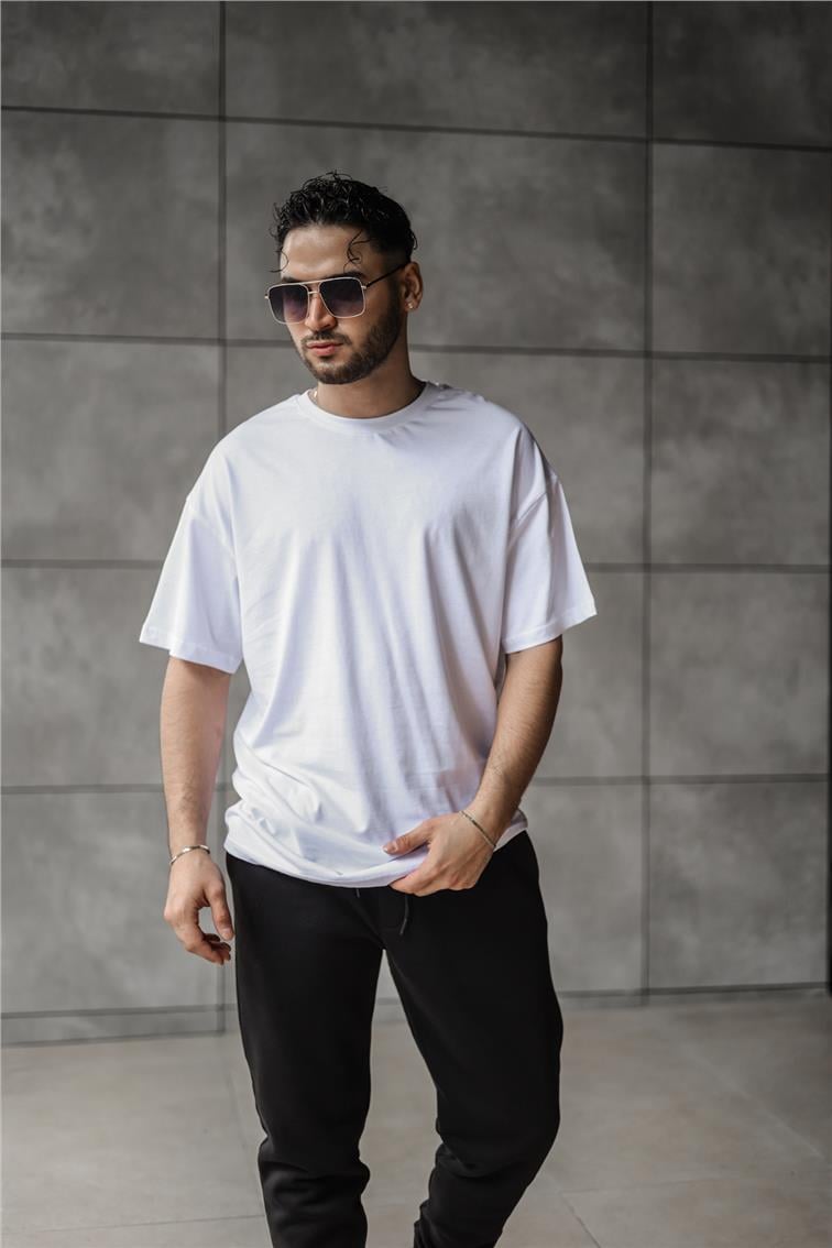 Basic Oversize T-Shirt Beyaz