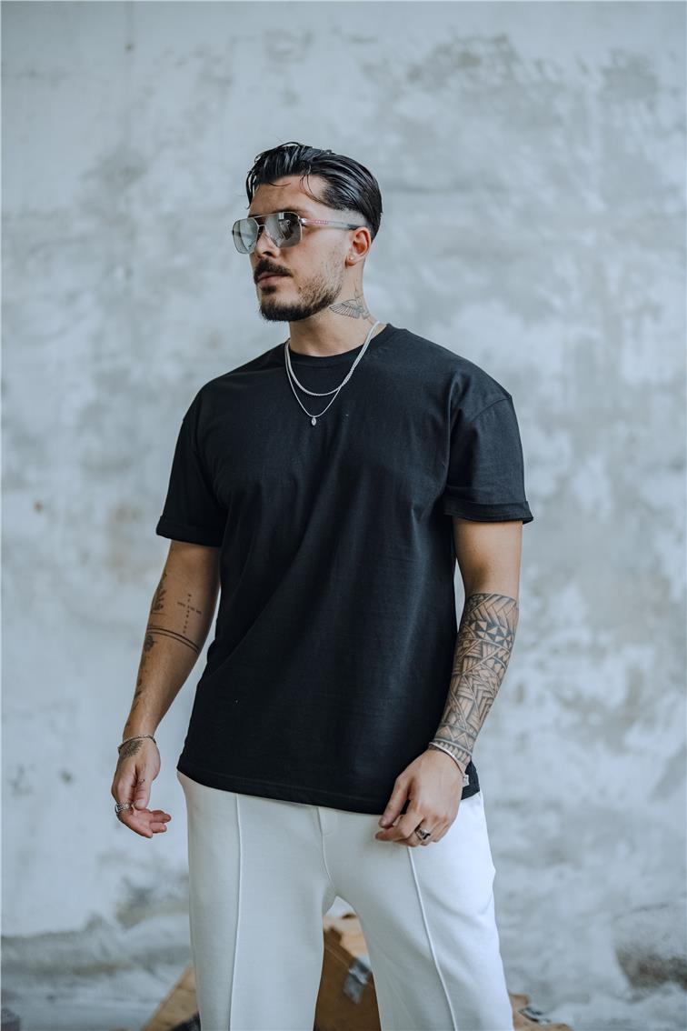 Basic Oversize T-Shirt Siyah