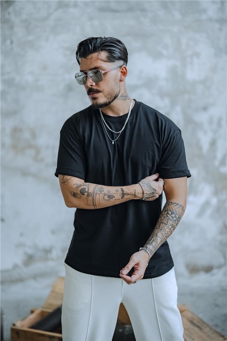 Basic Oversize T-Shirt Siyah