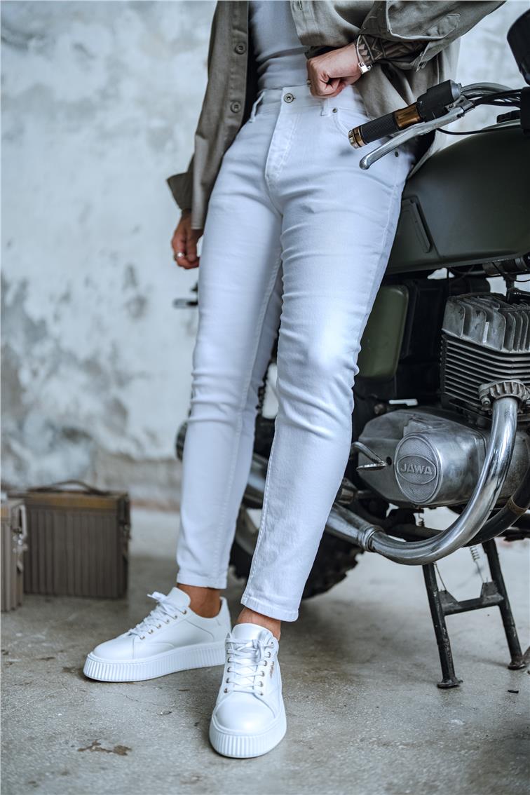 Basic Skinny Jean Beyaz