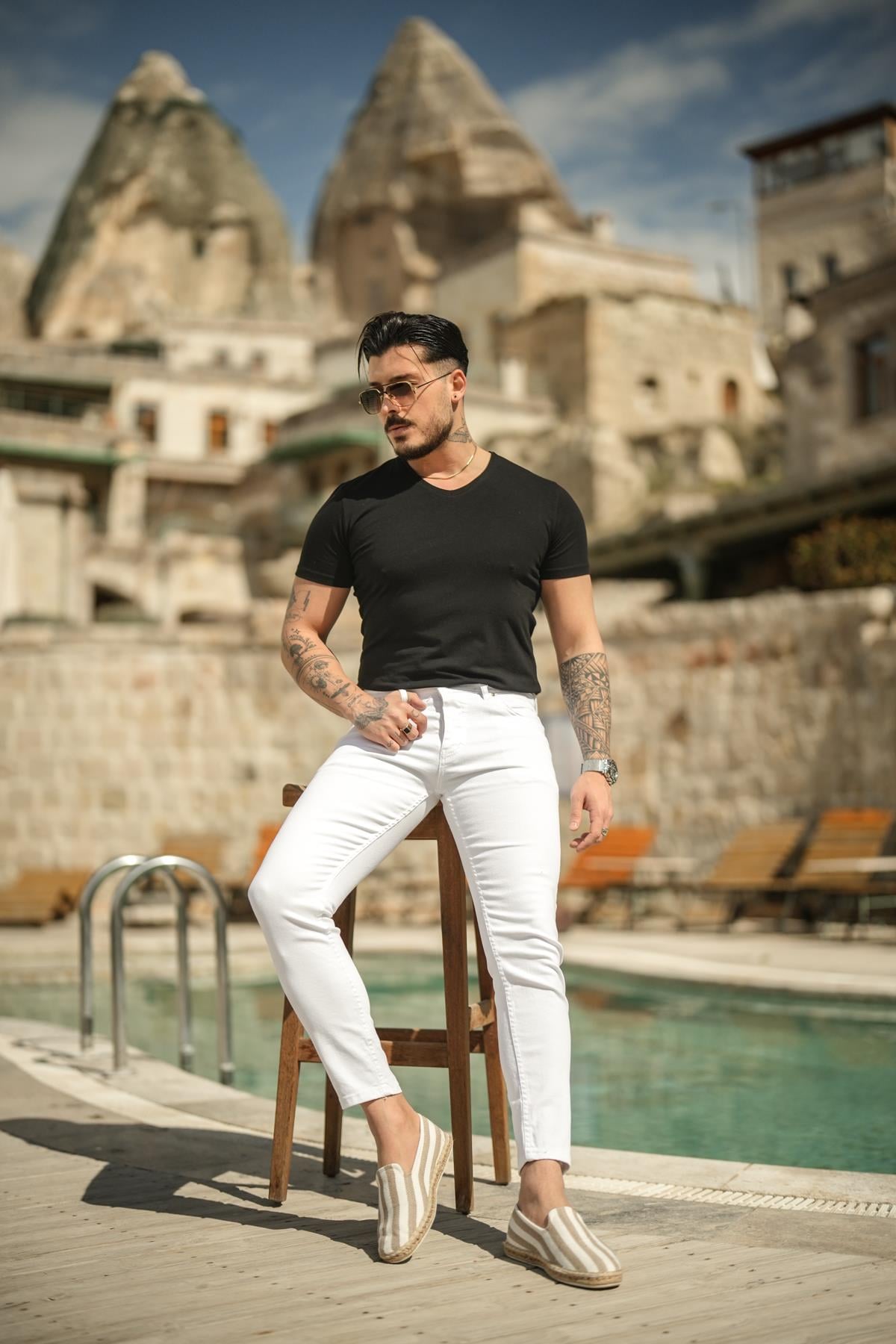 Basıc Skinny Jean Beyaz