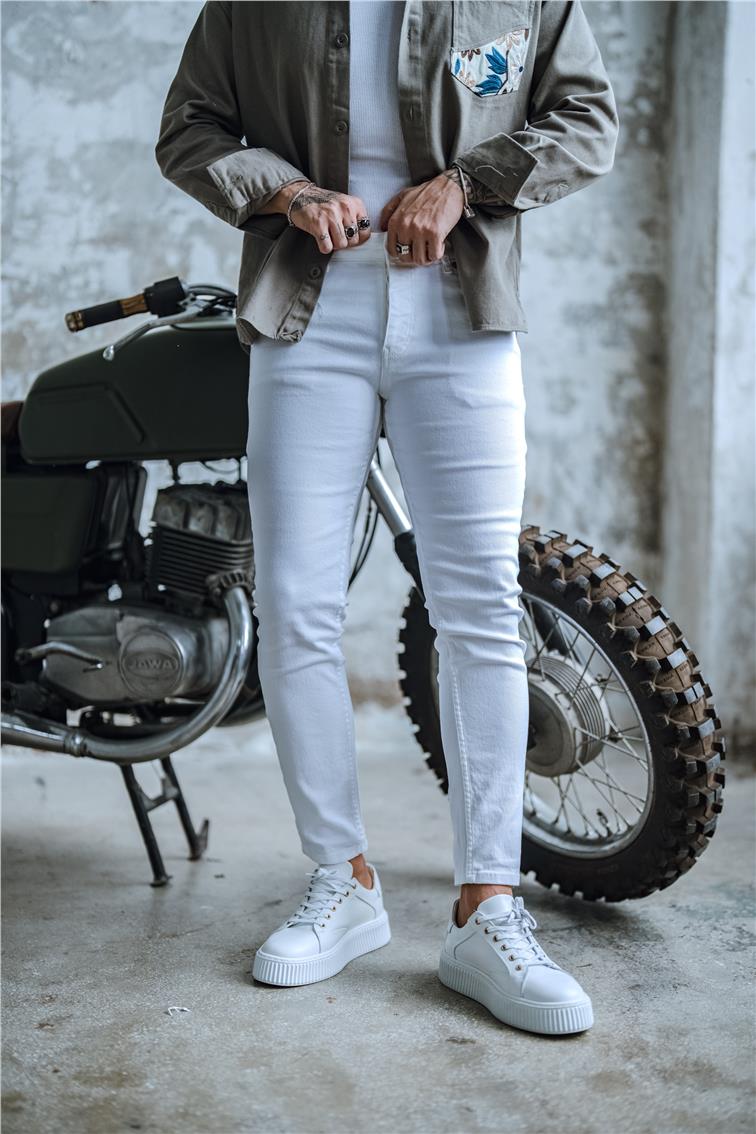 Basic Skinny Jean Beyaz