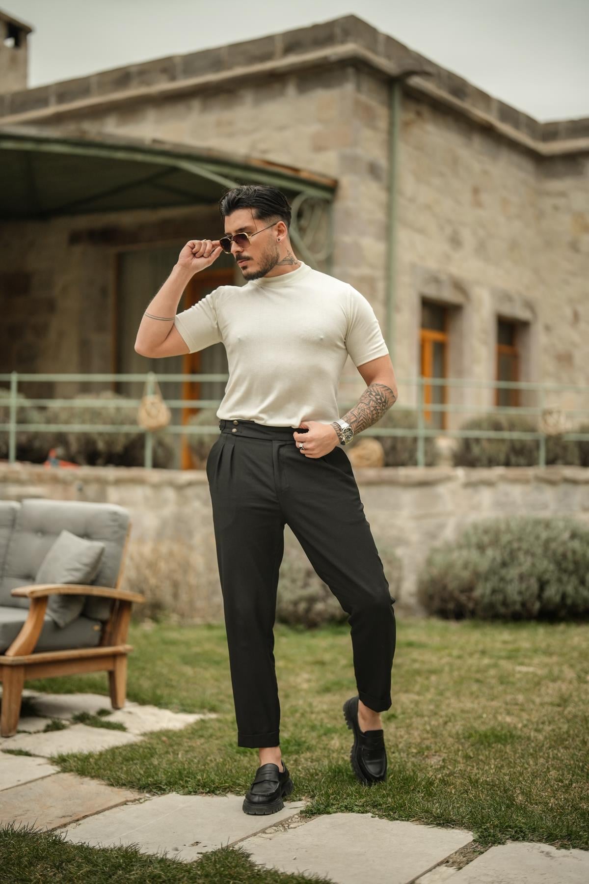 Basic Triko Slim Fit T-Shirt Beyaz