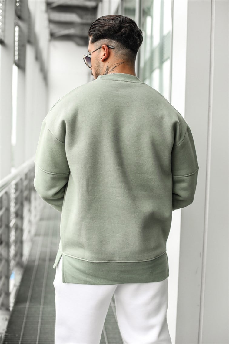 Bel Detaylı Oversize Sweatshirt