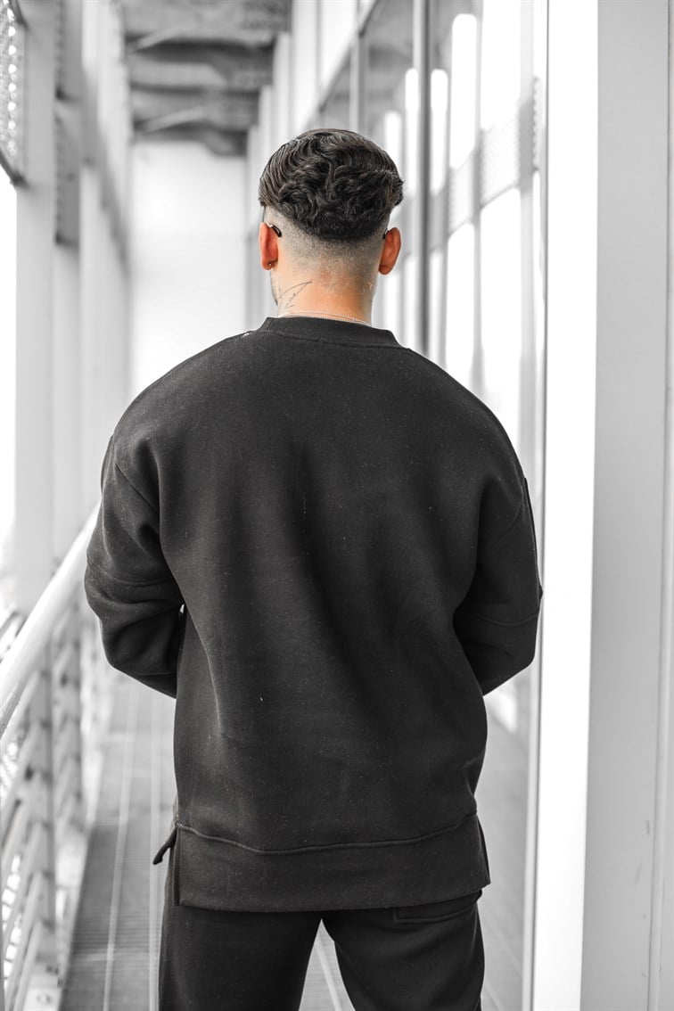 Bel Detaylı Oversize Sweatshirt