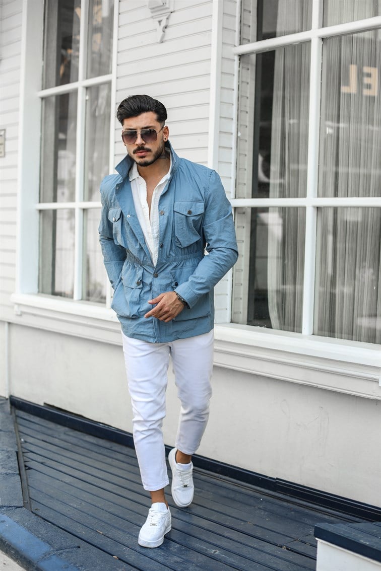 Beli Lastikli Paraşüt Kumaş Ceket