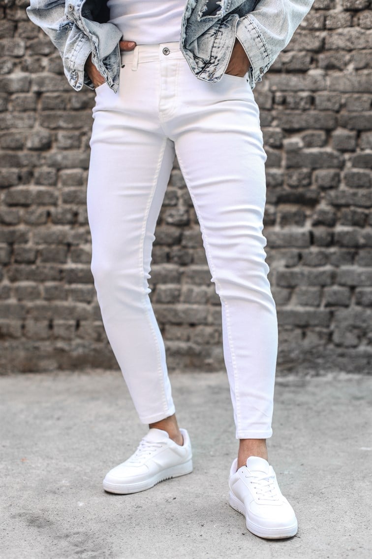 Beyaz Skinny Jean
