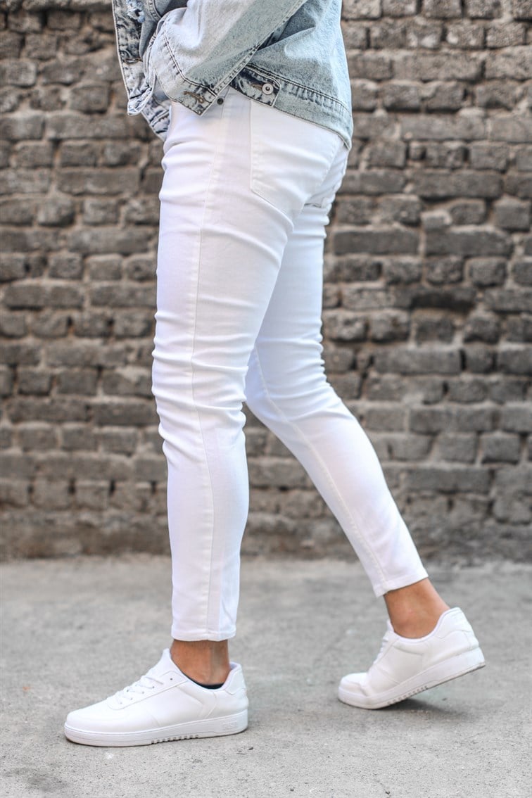 Beyaz Skinny Jean