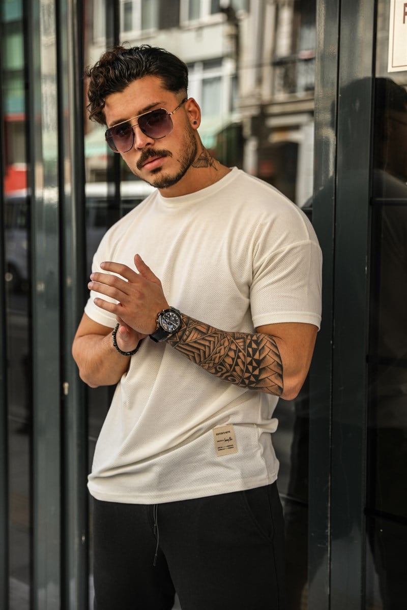 Bisiklet Yaka Oversize T-Shirt